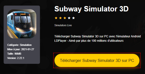 Installer Subway Simulator 3D sur PC 