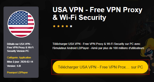 Installer USA VPN - Free VPN Proxy & Wi-Fi Security sur PC 