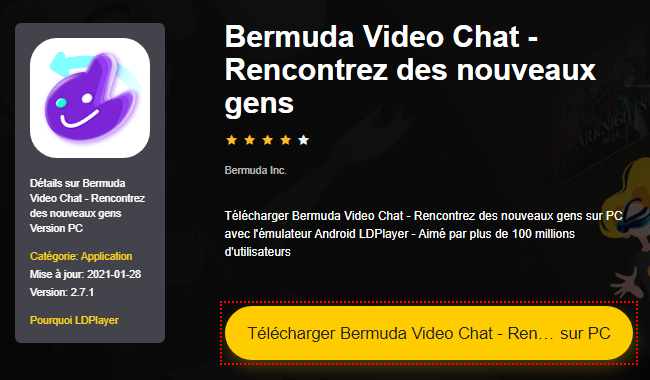 Installer Bermuda Video Chat - Rencontrez des nouveaux gens sur PC 