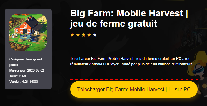 Installer Big Farm: Mobile Harvest | jeu de ferme gratuit sur PC