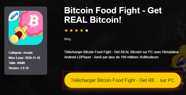 Installer Bitcoin Food Fight - Get REAL Bitcoin! sur PC 