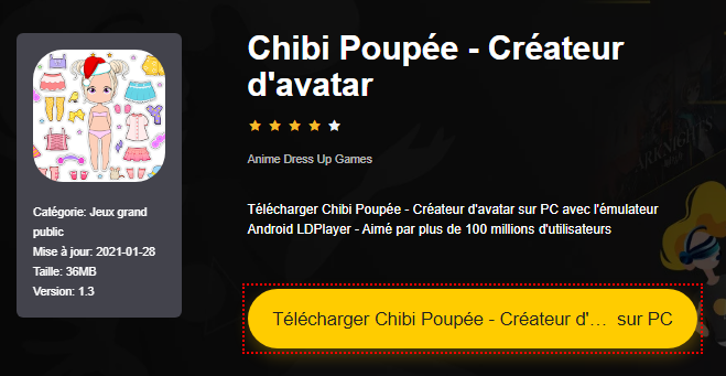 Installer Chibi Poupée - Créateur d'avatar sur PC 