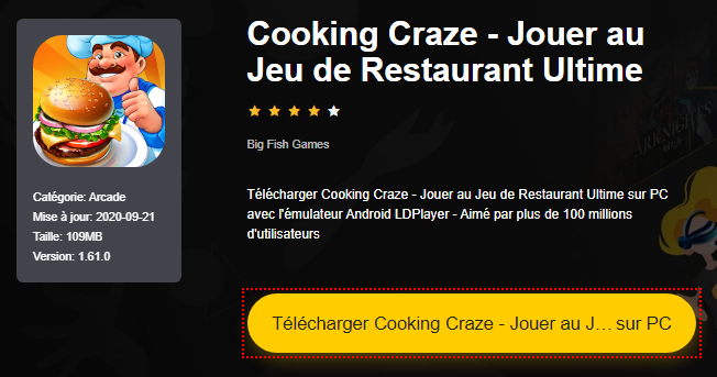 Installer Cooking Craze - Jouer au Jeu de Restaurant Ultime sur PC 