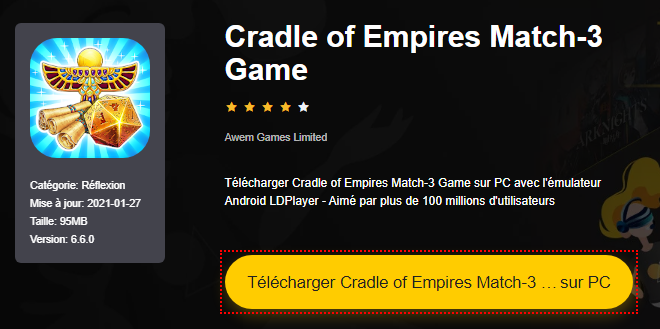 Installer Cradle of Empires Match-3 Game sur PC 