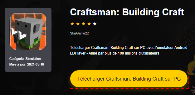 Installer Craftsman: Building Craft sur PC 