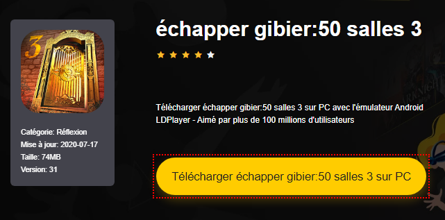 Installer échapper gibier:50 salles 3 sur PC 