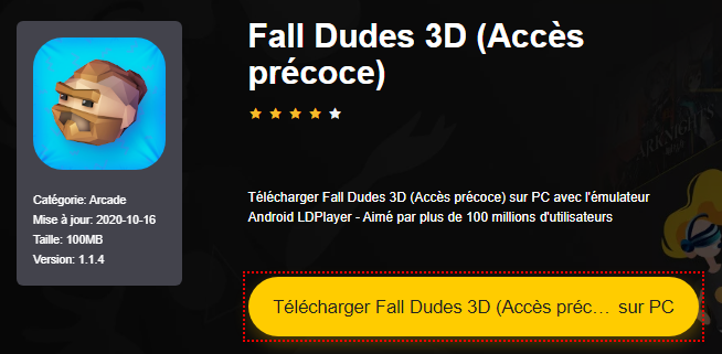 Installer Fall Dudes 3D (Accès précoce) sur PC 