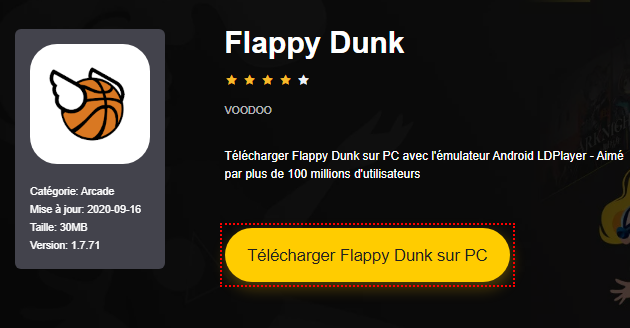 Installer Flappy Dunk sur PC 