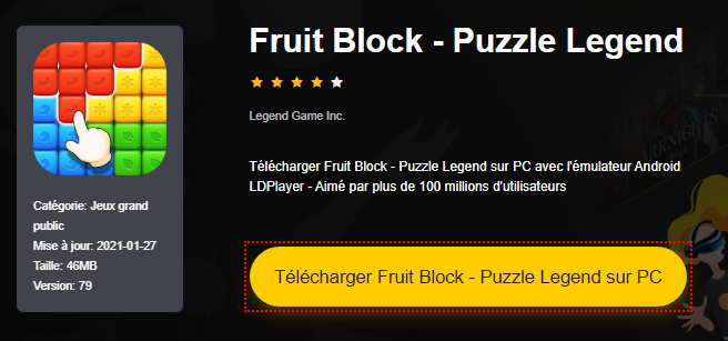 Installer Fruit Block - Puzzle Legend sur PC 