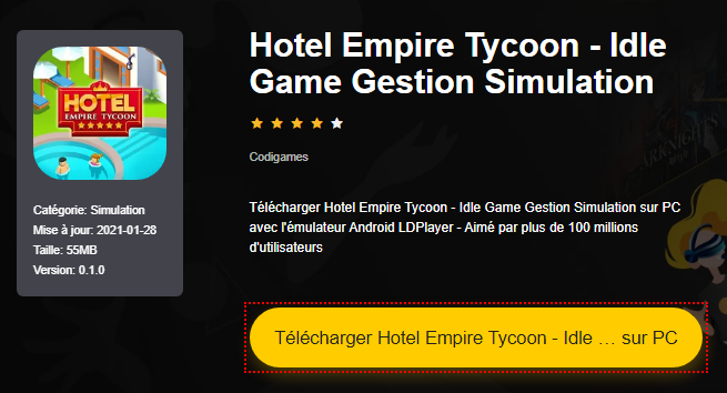 Installer Hotel Empire Tycoon - Idle Game Gestion Simulation sur PC 