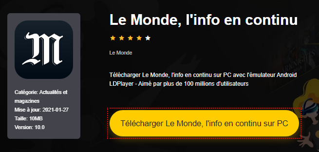 Installer Le Monde, l'info en continu sur PC 