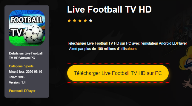 Installer Live Football TV HD sur PC 