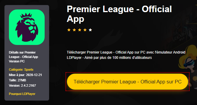 Installer Premier League - Official App sur PC 