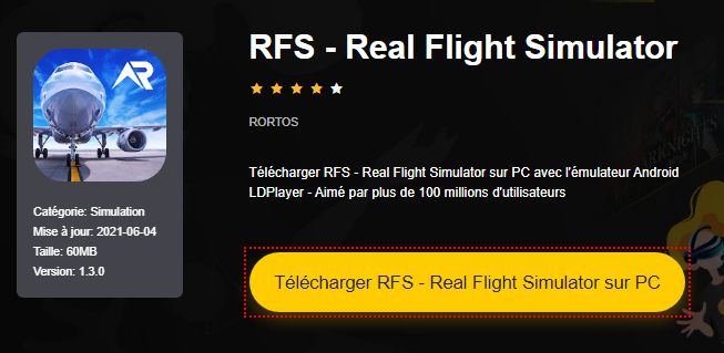 Installer RFS - Real Flight Simulator sur PC 