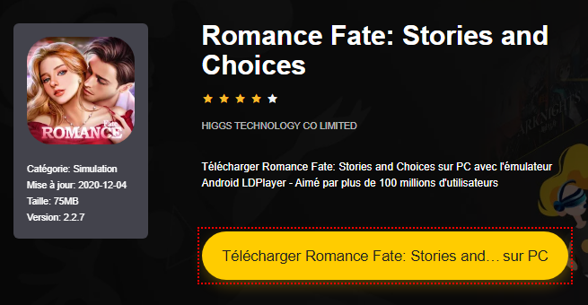 Installer Romance Fate: Stories and Choices sur PC 