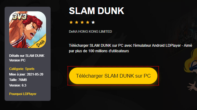 Installer SLAM DUNK sur PC 