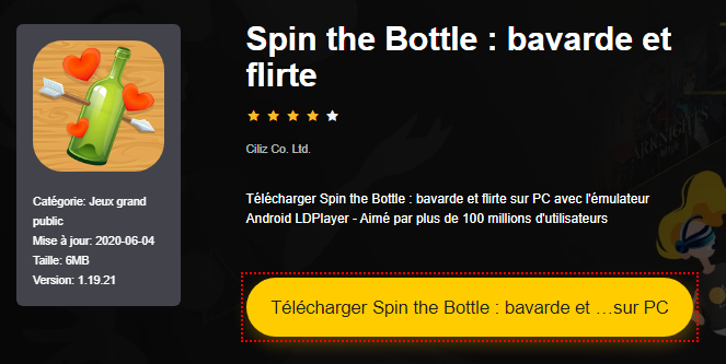 Installer Spin the Bottle : bavarde et flirte sur PC 