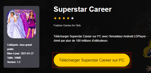 Installer Superstar Career sur PC 