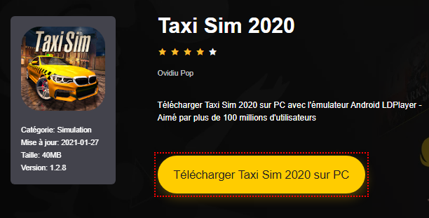 Installer Taxi Sim 2020 sur PC 