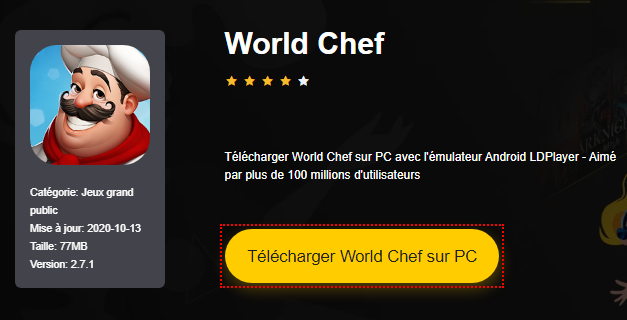 Installer World Chef sur PC 