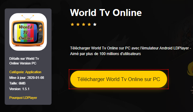 Installer World Tv Online sur PC 