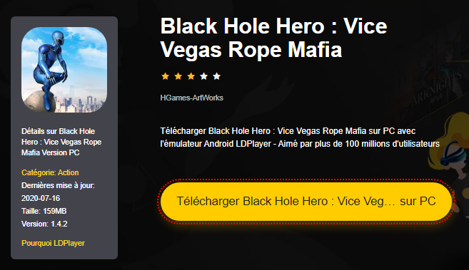 Installer Black Hole Hero : Vice Vegas Rope Mafia sur PC 