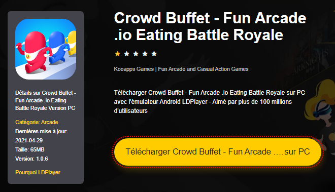 Installer Crowd Buffet - Fun Arcade .io Eating Battle Royale sur PC 