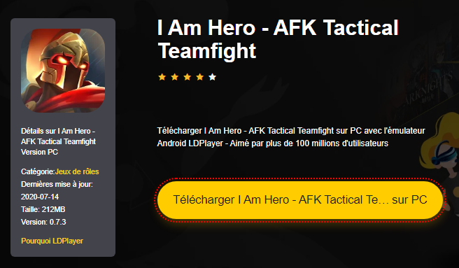 Installer I Am Hero - AFK Tactical Teamfight sur PC