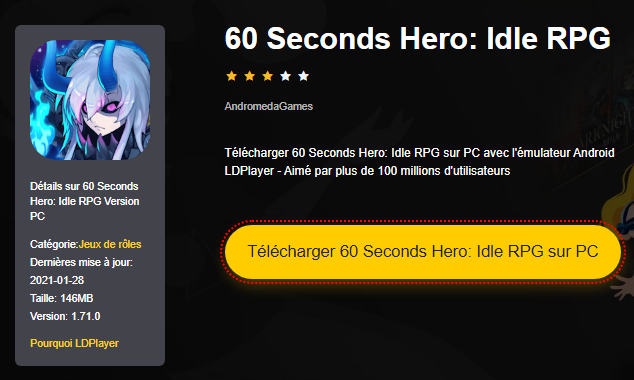 Installer 60 Seconds Hero: Idle RPG sur PC