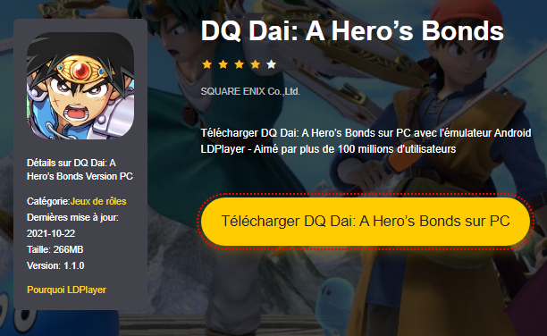 Installer DRAGON QUEST The Adventure of Dai: A Hero's Bonds sur PC
