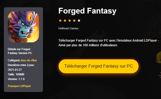 Installer Forged Fantasy sur PC