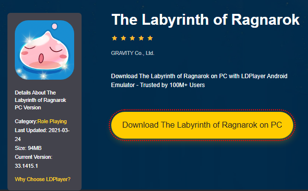 Installer The Labyrinth of Ragnarok sur PC