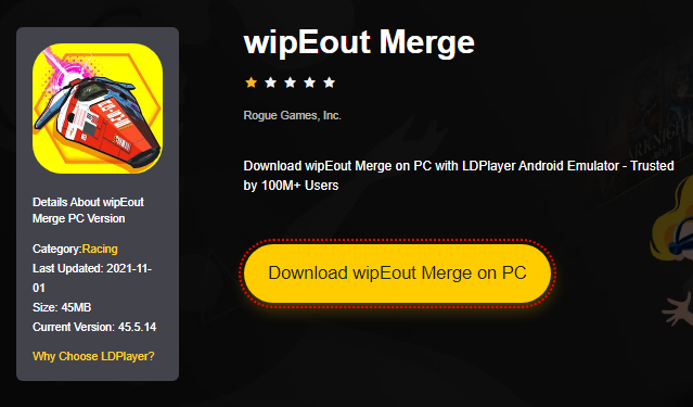 Installer wipEout Merge sur PC