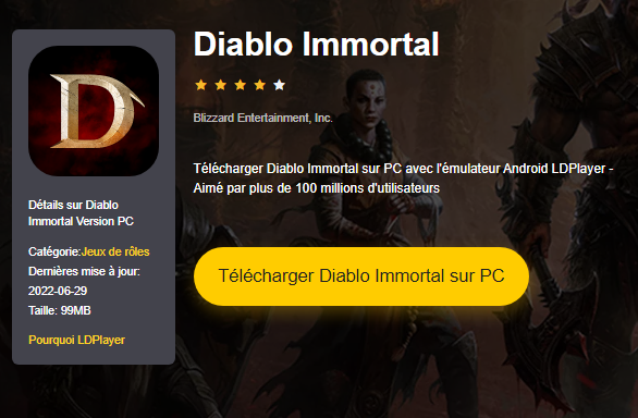 Installer Diablo Immortal sur PC
