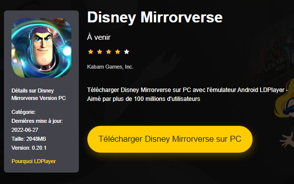 Installer Disney Mirrorverse sur PC